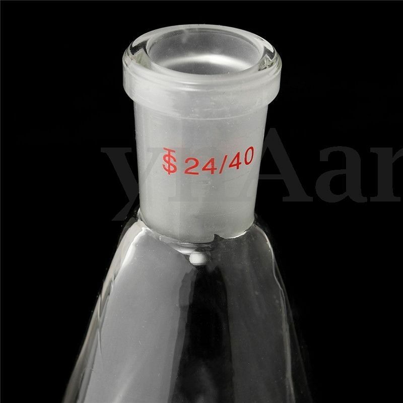1000ml 24 / 40 verre Erlenmeyer fiole Pro bouteille conique laboratoire chimie verrerie