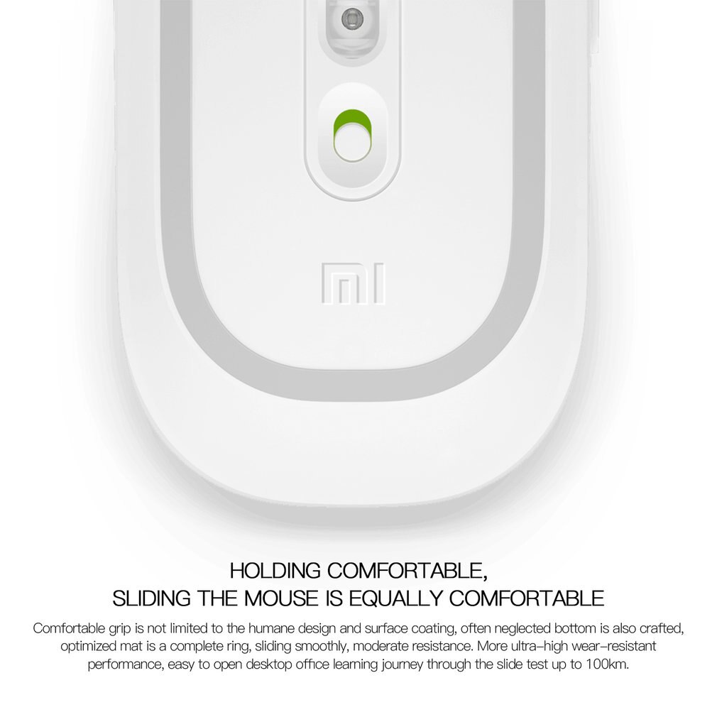 Xiaomi tragbare drahtlose maus 1200 dpi 2.4 ghz photoelektrizität maus für notebook laptop computer globale version