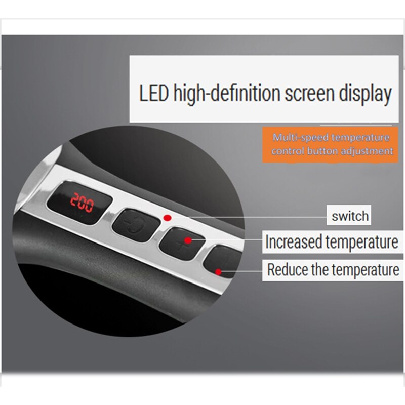 EU Plug Beard Straightener Men's Hair Brush Electric Heated Anti-Scaling Ceramic Comb Fast Frizzy Beards and Hair. Adjustable Te