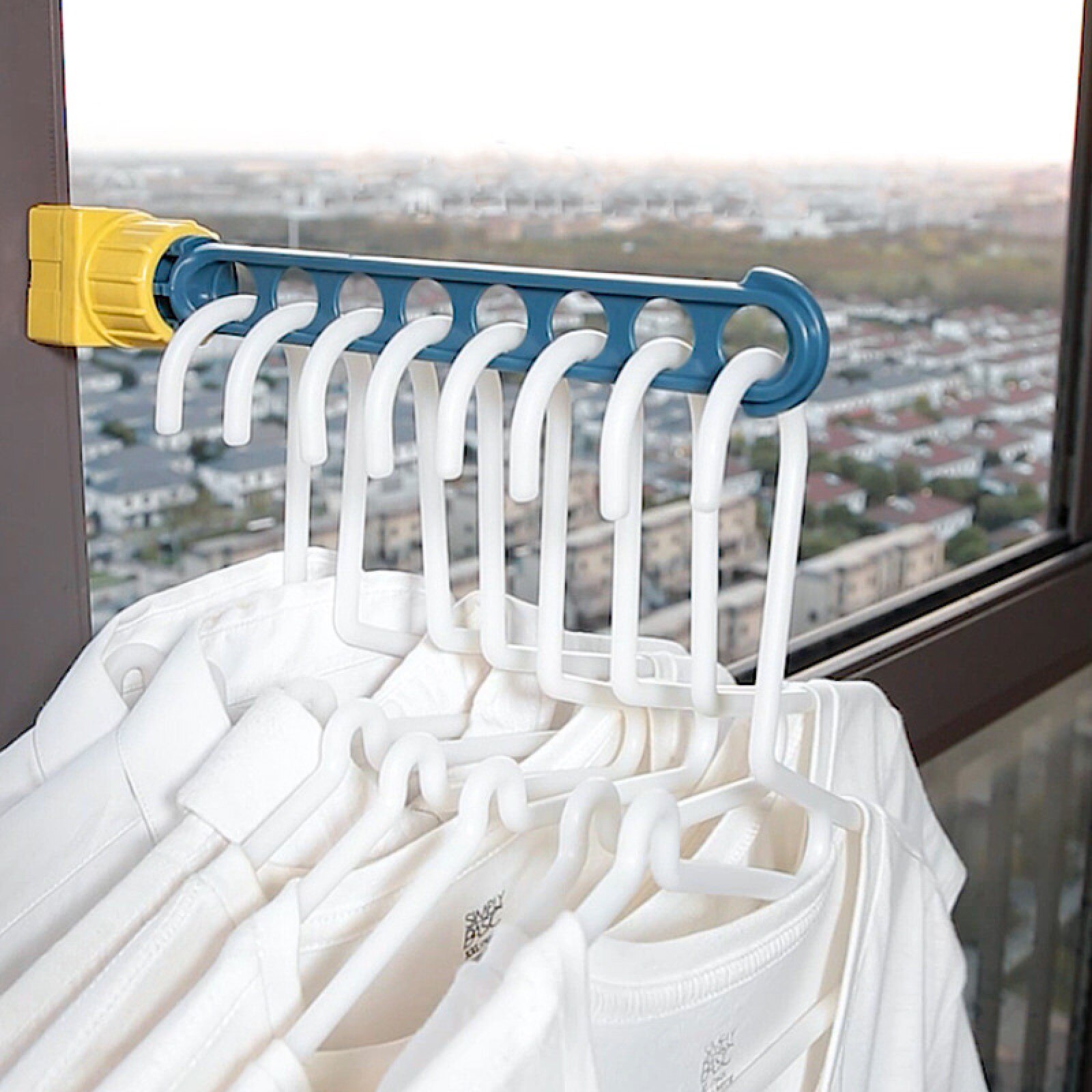 Portable Clothes Rack Clothes Racks For Hanging Clothes Plastic Laundry Clip And Drip Drying Hanger For Socks, Bras, Clothes
