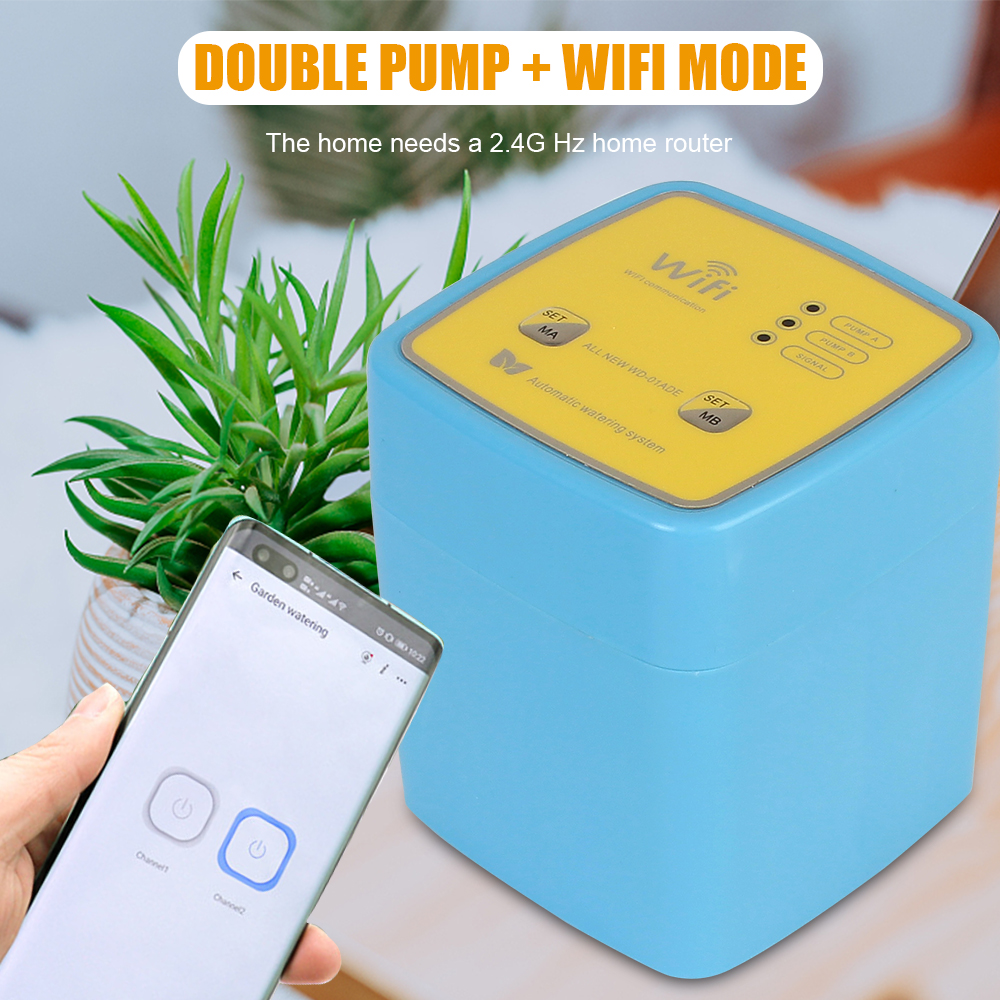 Double Pump Controller Automatic Watering Device Intelligent Timer System WIFI Mobile APP Control Garden Drip Irrigation Device