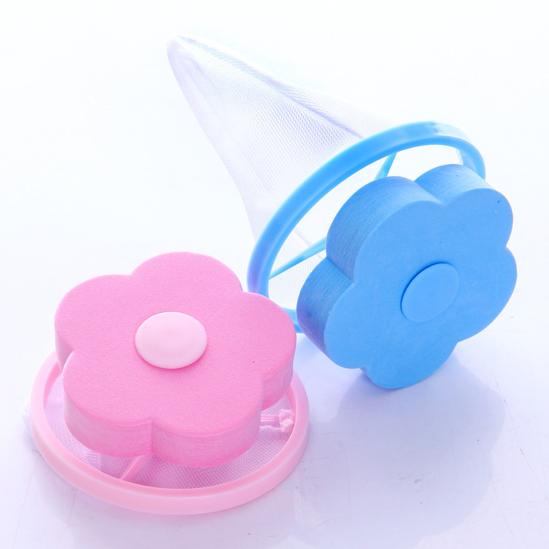 1Pc Plum-shaped Washing Machine Hair Removal Device Filtration Mesh Filter Bag Clothing Cleaning Necessary Laundry Ball