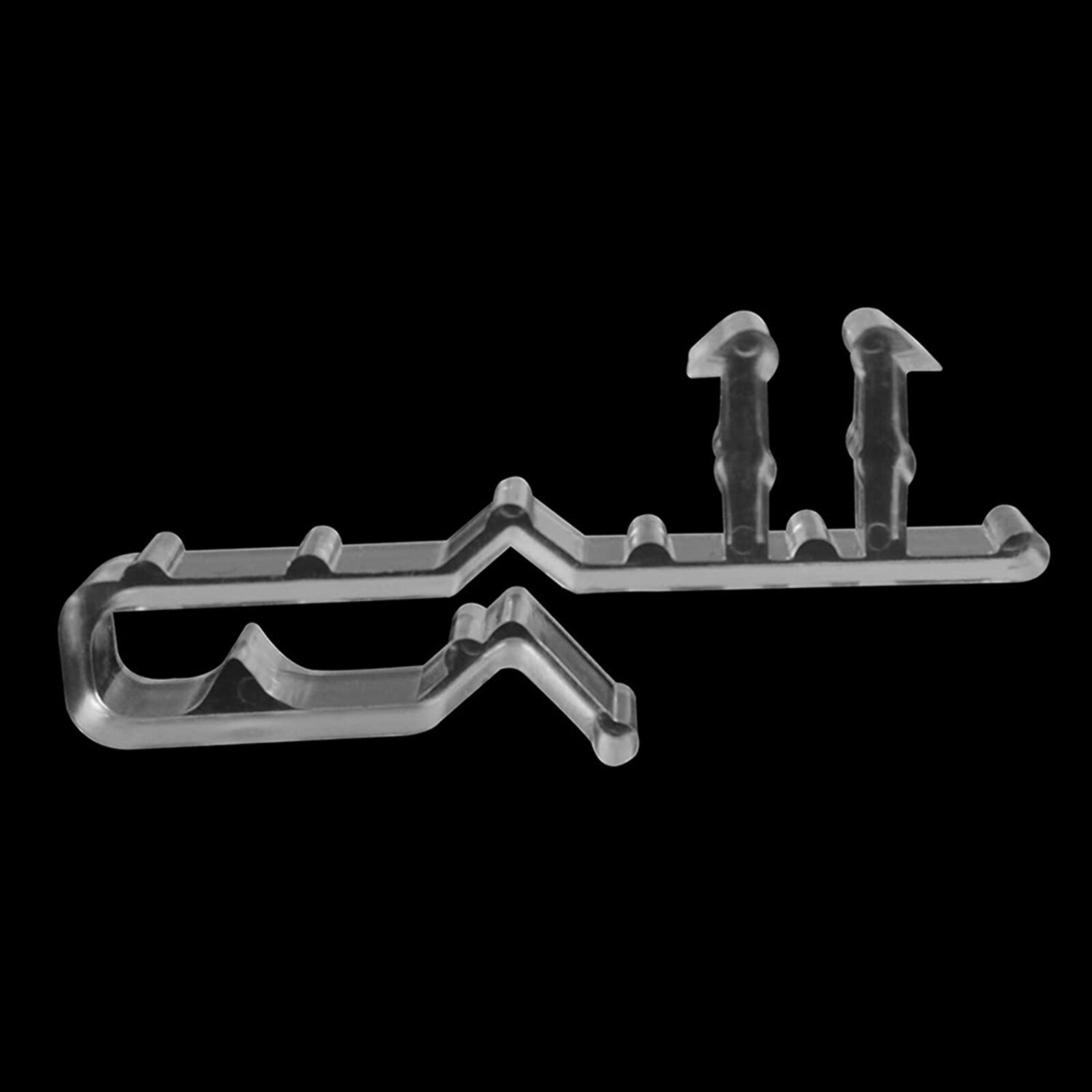 Clips de retenue de cantonnière pour stores de fenêtre, 12/20 pièces, Clips de retenue de cantonnière cachés en plastique transparent pour stores horizontaux