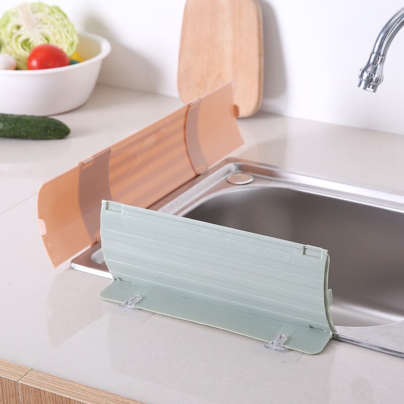 Huishouden Keuken Zuignap Type Splash Guard Water Wastafel Verstelbare Flap Water Barrière Olie-proof Splashproof Baffle K1631 J