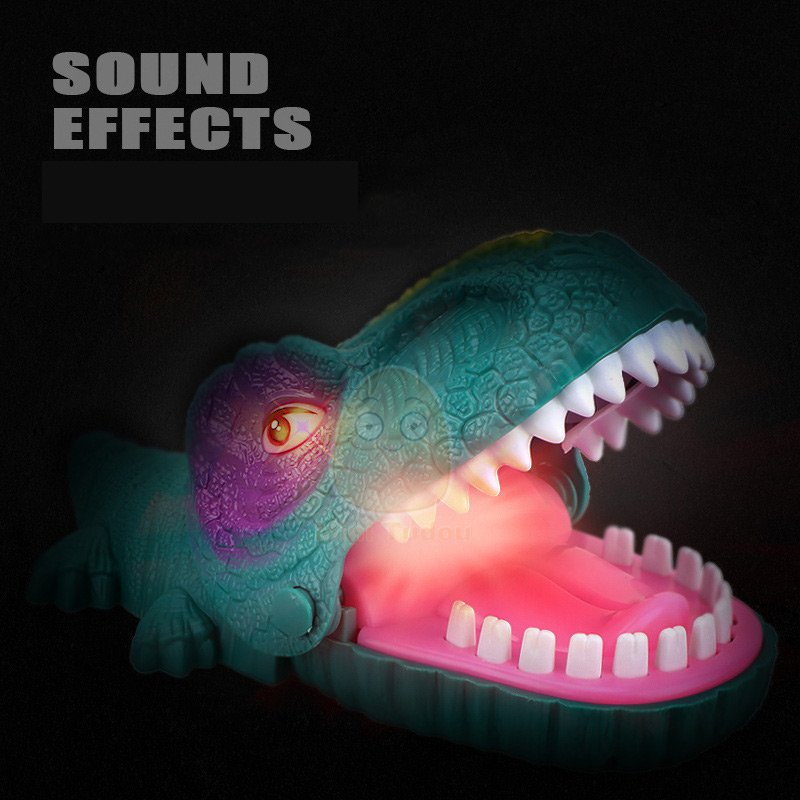 Kid Biting Hand coccodrillo Dinosaur Shark Bite Finger scherzi novità Classic Sound Light Party gioco da tavolo giocattoli per bambini regalo