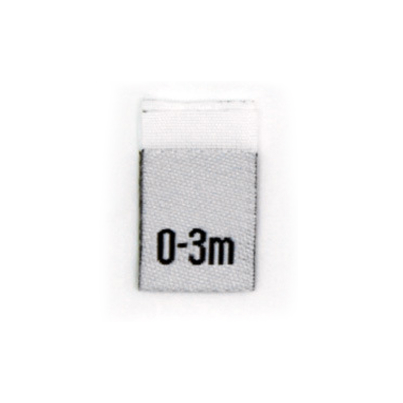 100Pcs Baby Kleding Maat Label Zwart Wit Tags Chirldren Kleding Tag T-shirt Jurk Diy Naaien Materiaal: 2