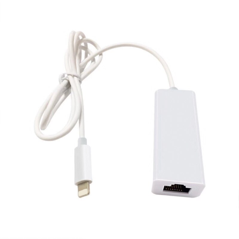 Mobile phone network card is suitable for iOS system such as Lightning to rj45 wired 100M network card iPhone / iPad