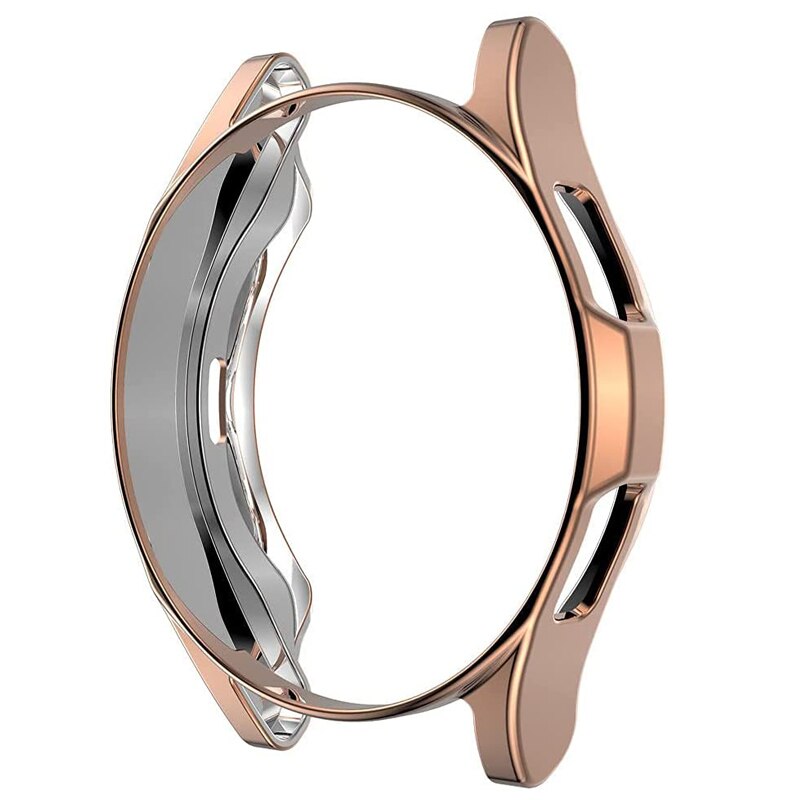 Coque de protection en silicone Tpu pour Samsung Galaxy Watch 4, 4,46mm 42mm, étui classique pour montre intelligente: Rose Gold / Galaxy Watch 4 46MM