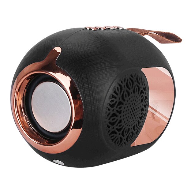 Gouden Ei Bluetooth Speaker Subwoofer Mini Speaker Board Draagbare Mini Ronde Vat: Black