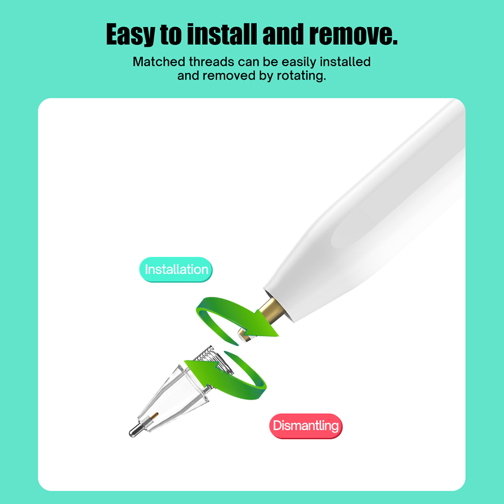 Apple Pencil 1st 2nd Generation For Pencil Tips Double Layer transparent Thin Tip for iPad Stylus Enough For 3 Years of Use