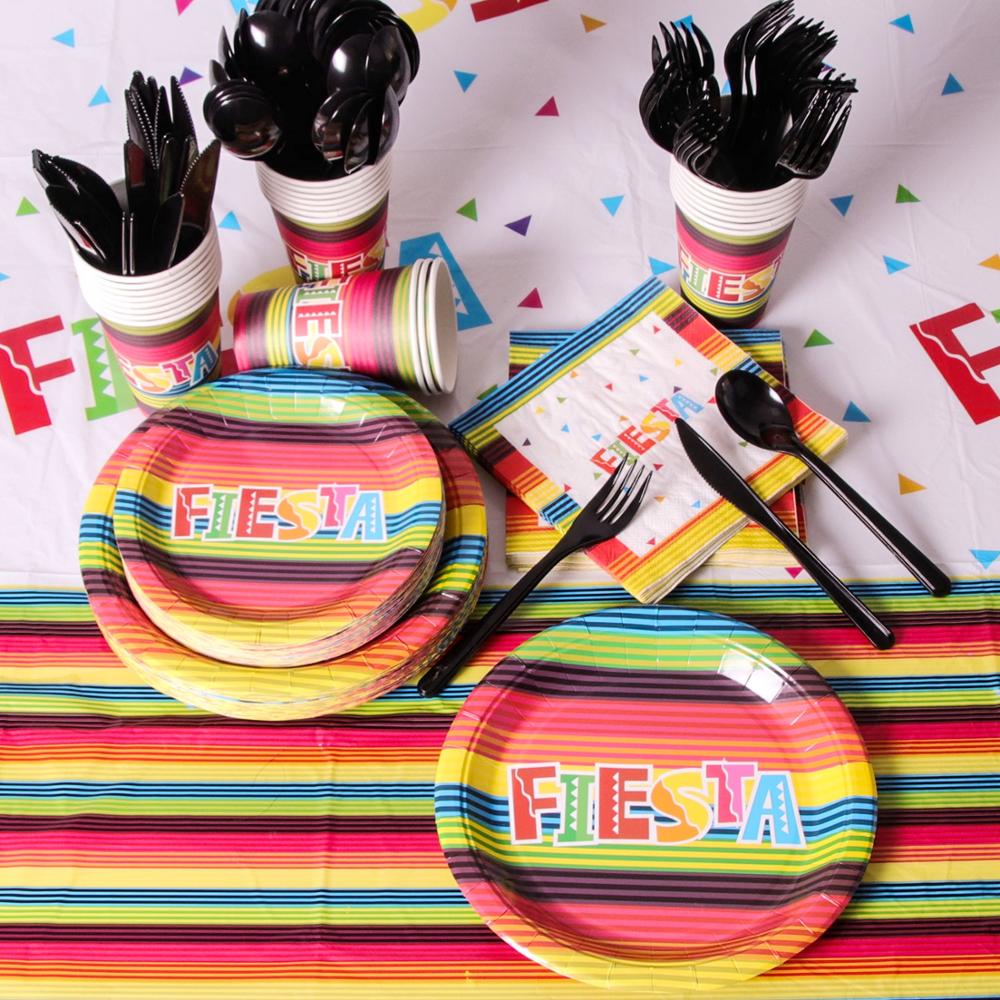 Fiesta Feestartikelen Wegwerp Plaat Mexicaanse Thema Wegwerp Servies Kinderen Verjaardag Papier Plaat Wegwerp Servies
