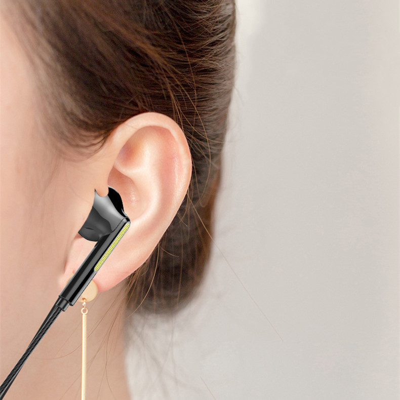 Kablede hovedtelefoner i øret headset kablede øretelefoner med mikrofon bas stereo ørepropper sport til huawei xiaomi vivo oppo iphone 5-6