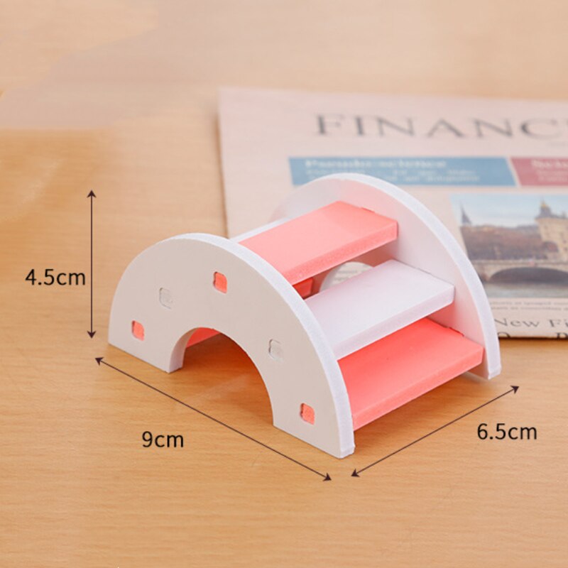 Puente de madera para hámster mascota, juguete de madera para hámster, puente de madera, artículos para hámster, juguete ecológico, Chinchilla pequeña: Small