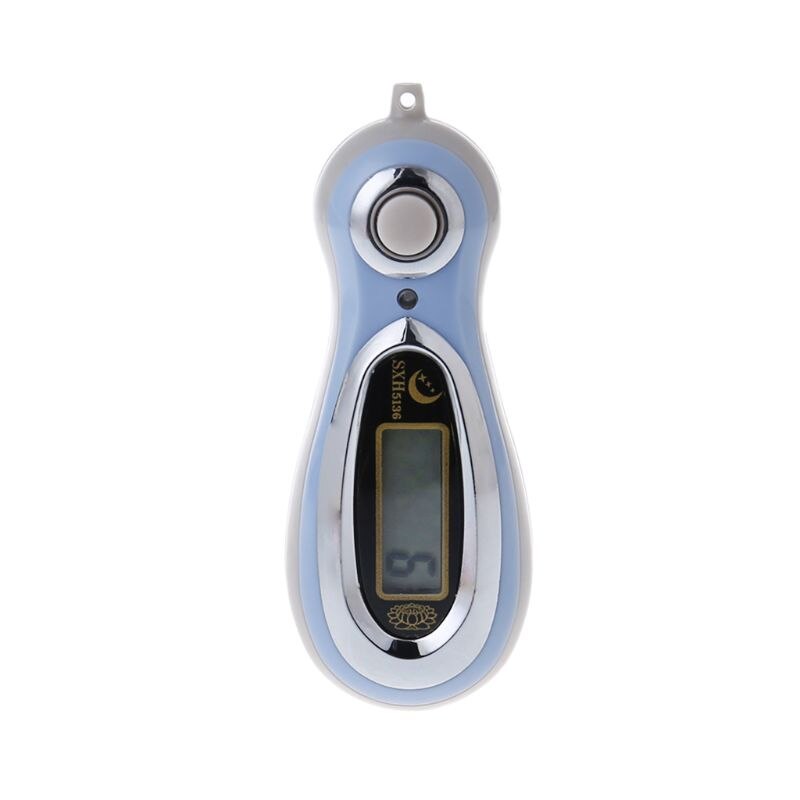 LCD Display Electronic Digital Tally Counter MP3 Manual Counters With Lanyards Random Color