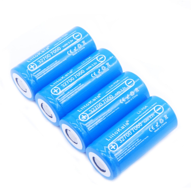 LiitoKala 32700 3.2v 7000mAh Lii-70A lifepo4 rechargeable battery cell LiFePO4 5C discharge battery for Backup Power flashlight