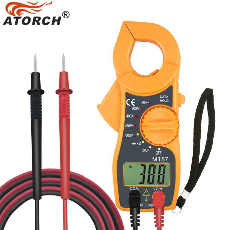 ATORCH elektroniczny multimetr cyfrowy miernik cęgowy DC AC napięcie prądu szczypce odporność wzmacniacz miernik rezystancji Medidor Multimetre narzędzia