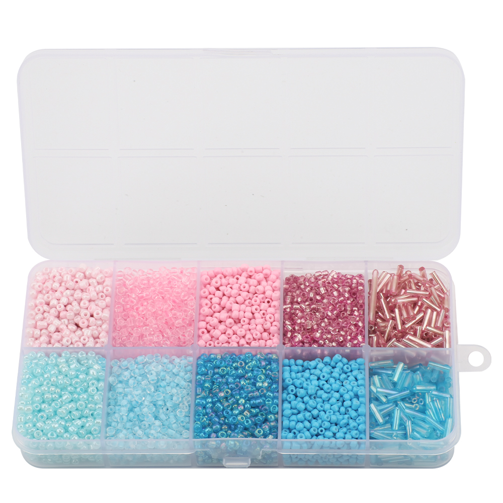 130g/set Glass Round Seed Beads Tube Loose Beads DIY Bracelet Necklace Czech Crystal For Jewelry Making Handmade Accessories: green