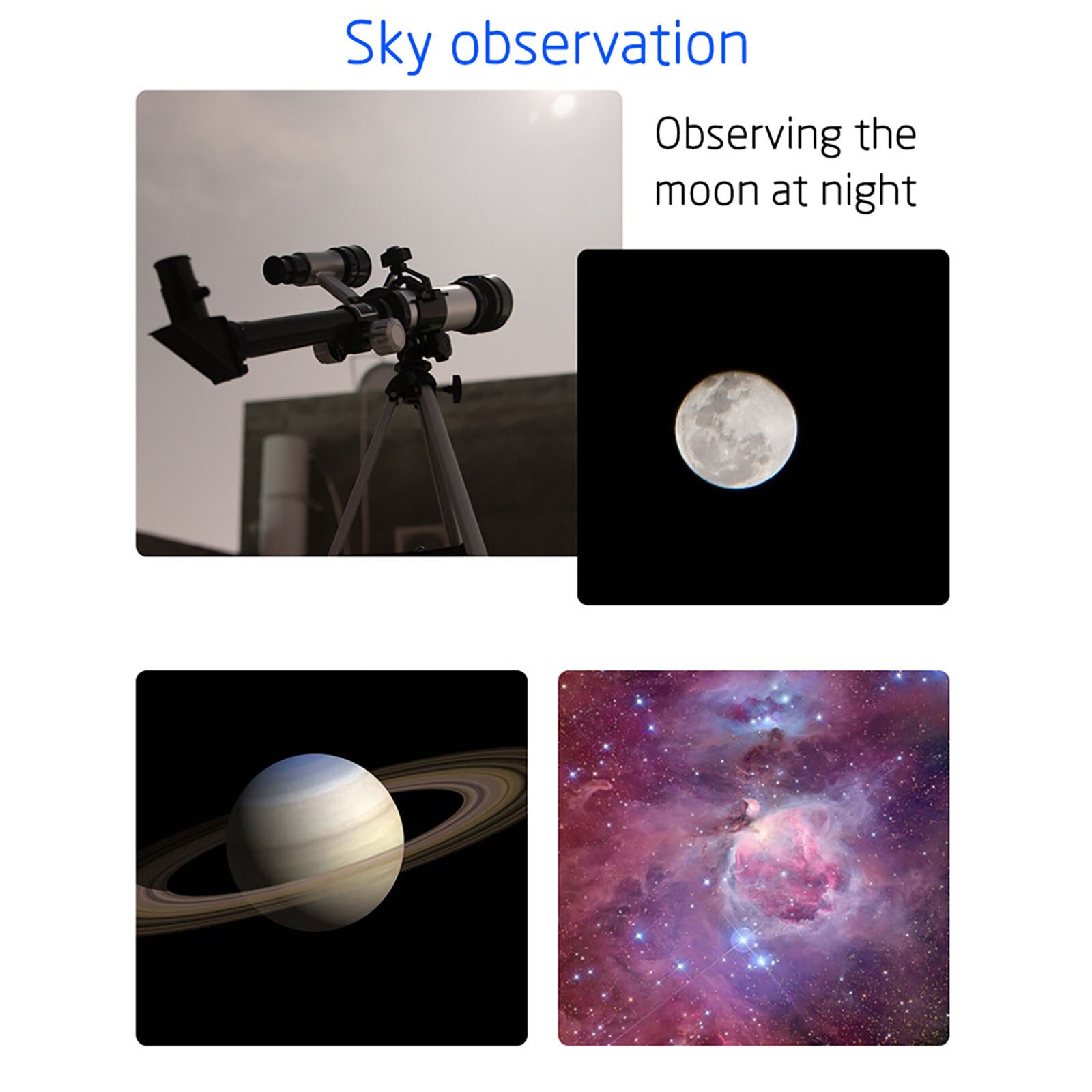 Draagbare Astronomische Telescoop Professionele Sterrenwacht Kinderen Studenten High Power Lens Tele Zoom Monoculaire Telescoop