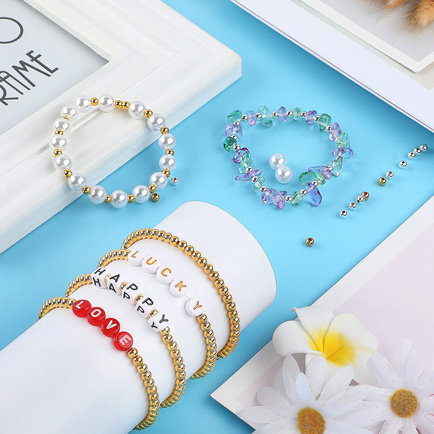 3/4/6/8/10/12mm Ronde Spacer Kralen CCB Goud Zilver Kleur Gladde losse Bal Kralen voor Armband DIY Sieraden Maken Accessoires