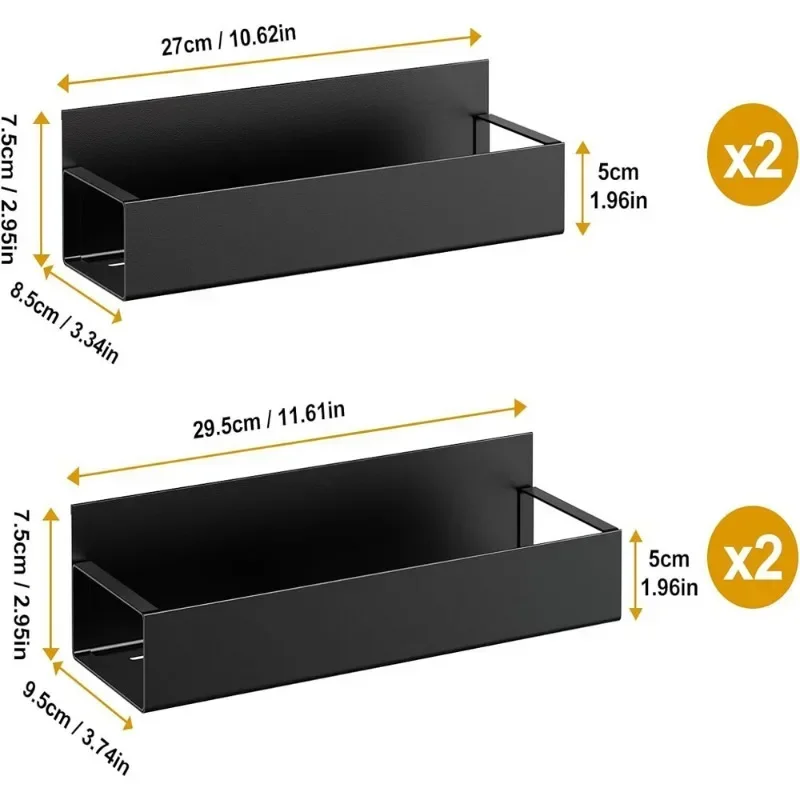 Estante de almacenamiento para refrigerador, estante organizador de cocina portátil, estantes de clasificación de tarros de condimentos simples, marco de artículos magnéticos de alta capacidad: Gris