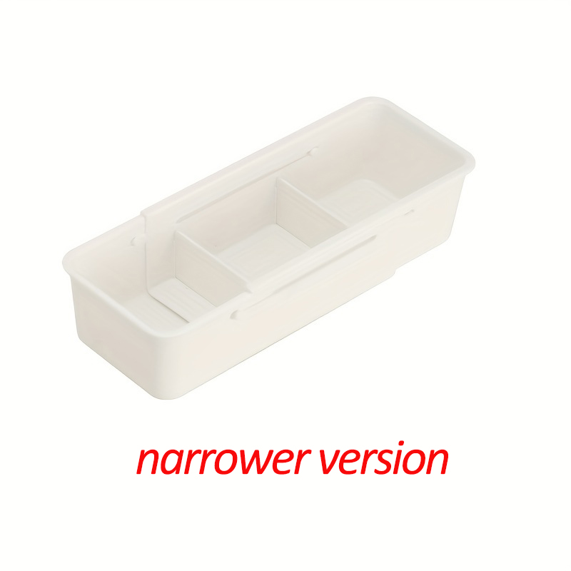 Caja de almacenamiento de compartimentos ajustable, cajón de almacenamiento retráctil funcional para el hogar con divisor de compartimentado: Oro