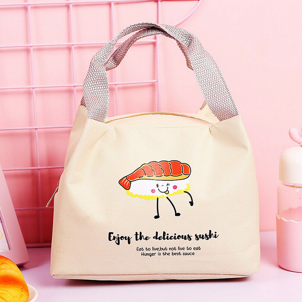 Tragbare Thermo Tasche Isolierte Mittagessen Tasche Verpackt Mittagessen Container Box Lagerung Tasche Picknick Totes Beutel Mittagessen Boxen Für Frauen Männer: Kakifarbig