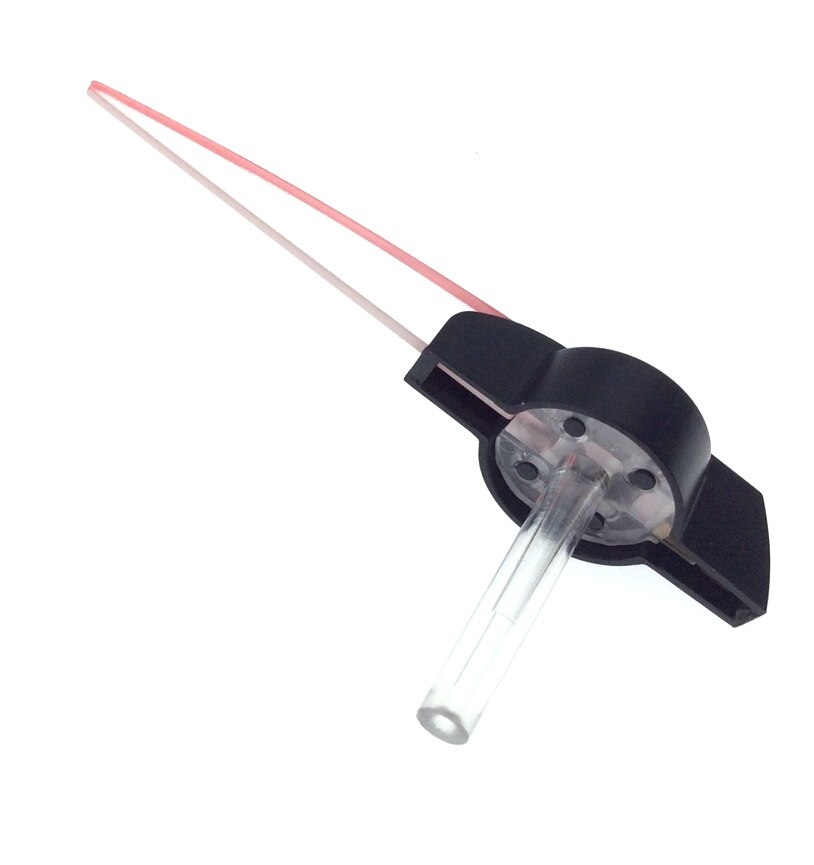 Ponteiro medidor de instrumento automotivo, buraco de 1mm, 1 peça, 45mm, de plástico vermelho