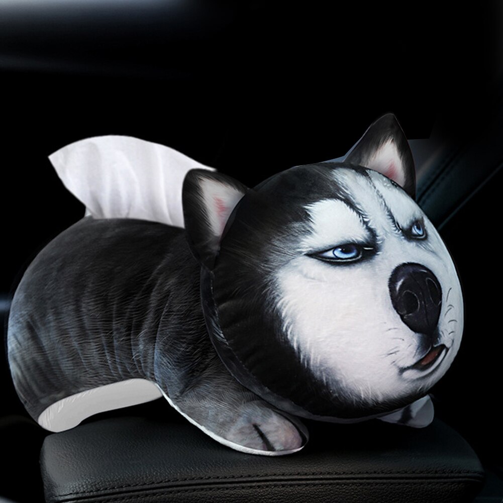 Case Napkin Car Tissue Box Armrest Accessories Plush Toy Paper Dispenser Home Cute Cartoon Multifunctional Interior Decoration