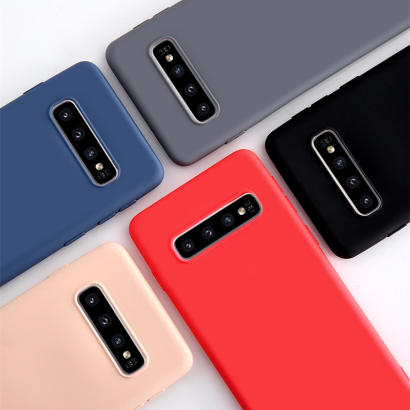 Original Samsung Galaxy S10 Plus Liquid Silicone Case Silky Soft-Touch Back Protective Cover For Samsung galaxy S10+ S10E