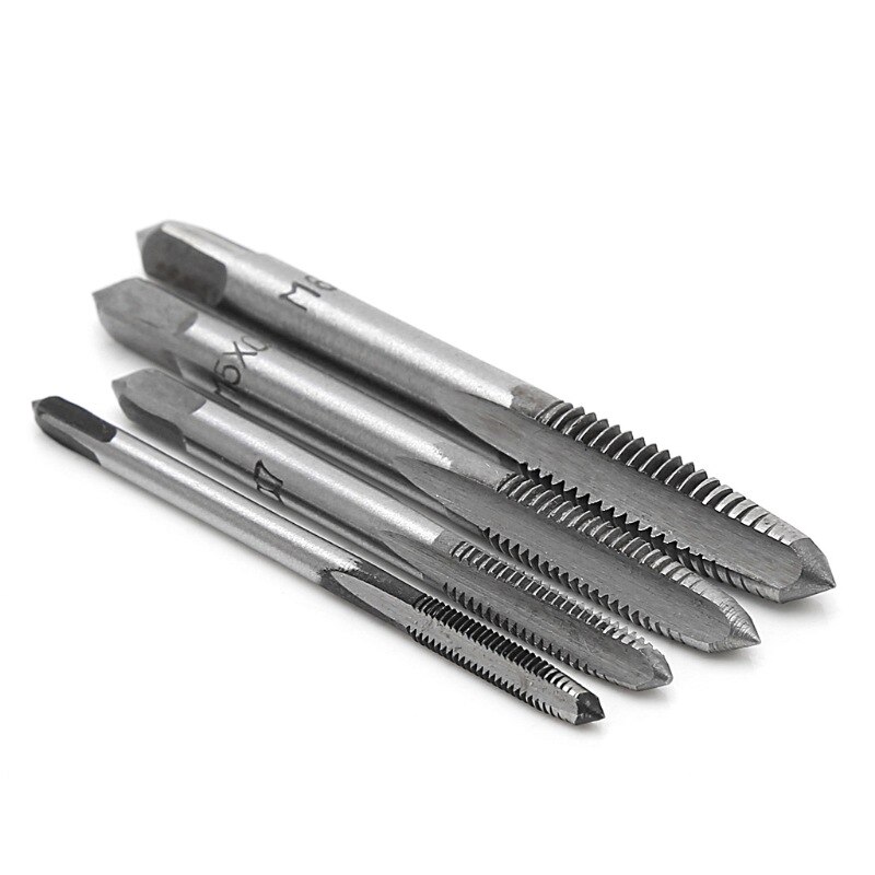 5pcs/Set T Type Machine Hand Screw Thread Taps Reamer M3/M4/M5/M6 Tap Set With Twist Drill Bits And Wrench