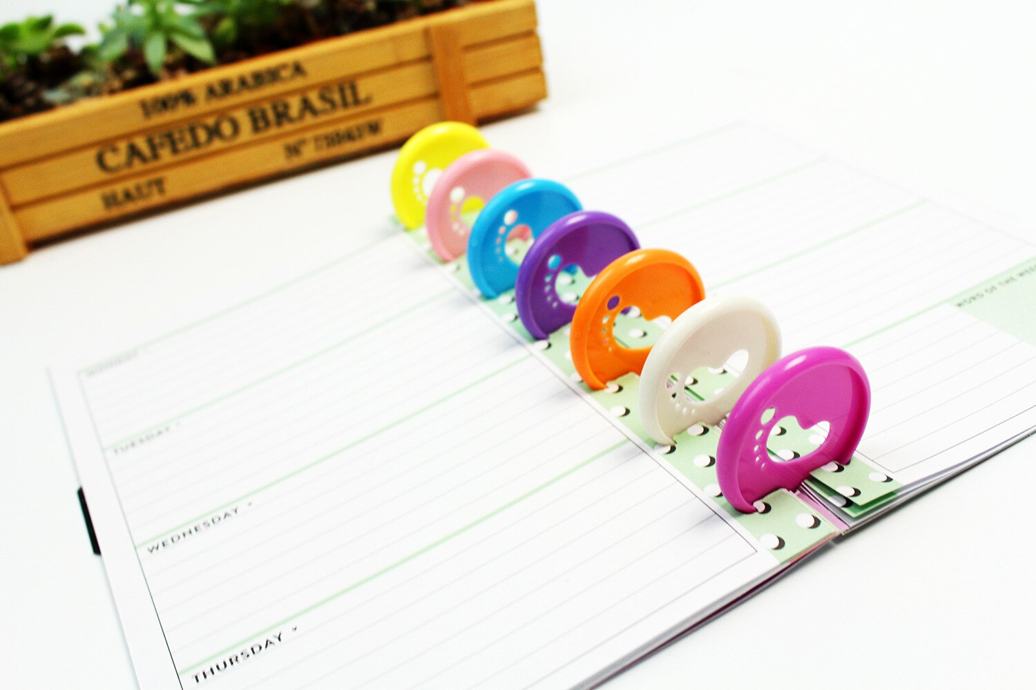 100pz 35 millimetri discoteca discoteca Legante taccuino Vincolante Vincolante Anello sciolto-foglia Dischi Fungo discoteca con Fori taccuino Legante anello Raccoglitore Ad Anelli