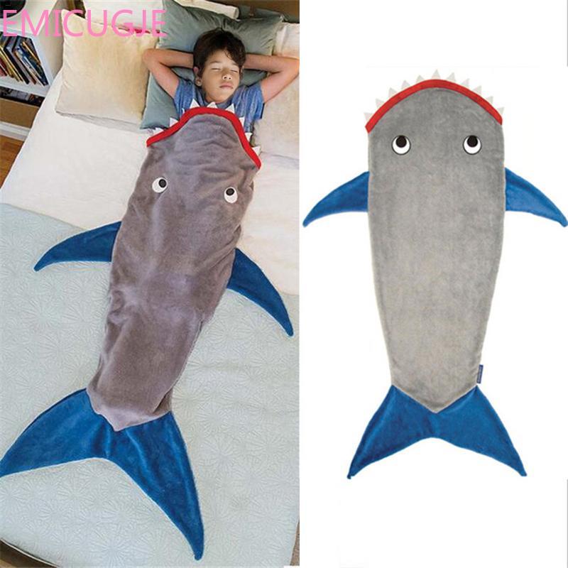 d'anniversaire hiver doux polaire requin sirène queue couverture enfants sac de couchage couverture enfants sirène couverture sac de sommeil
