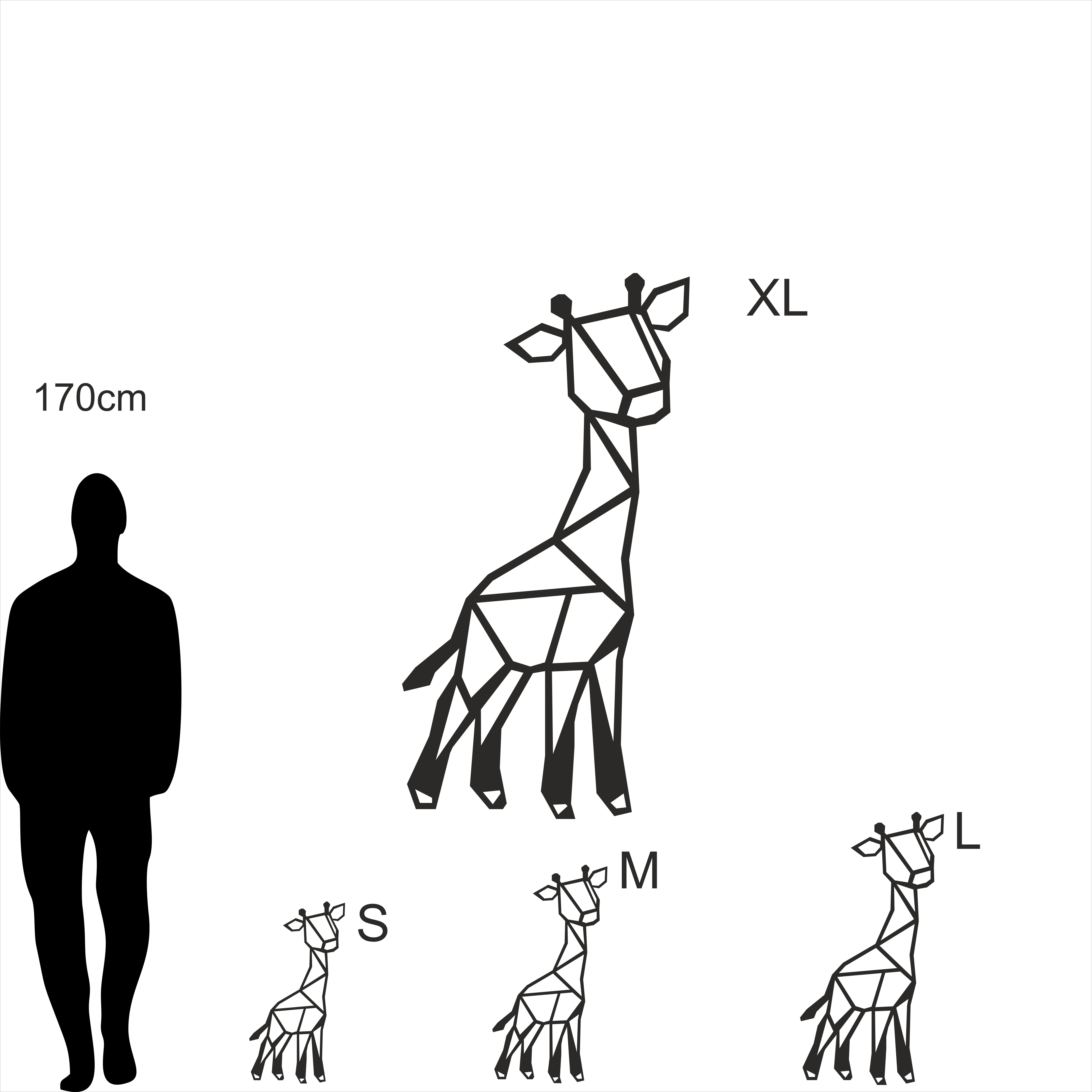 CNC Router Cut Baby Giraffe Wall Decor