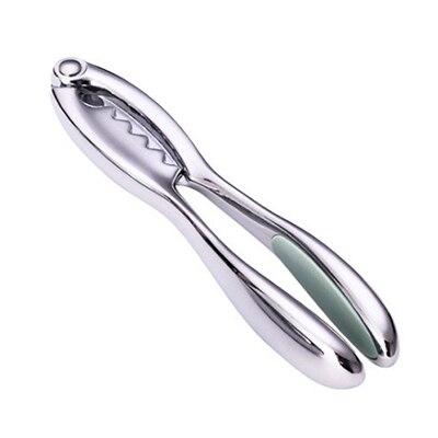 Pinzas de cangrejo para el hogar artefacto de cocina Gadgets de acero inoxidable pinza de pie de cangrejo pinzas de cangrejo de aleación de Zinc: Green