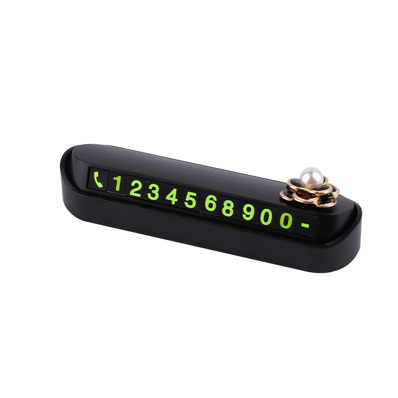 Cute Cartoon Doll Car Dashboard Decoration Temporary Parking Card Personality Parking Number Sign Girl's Day: D