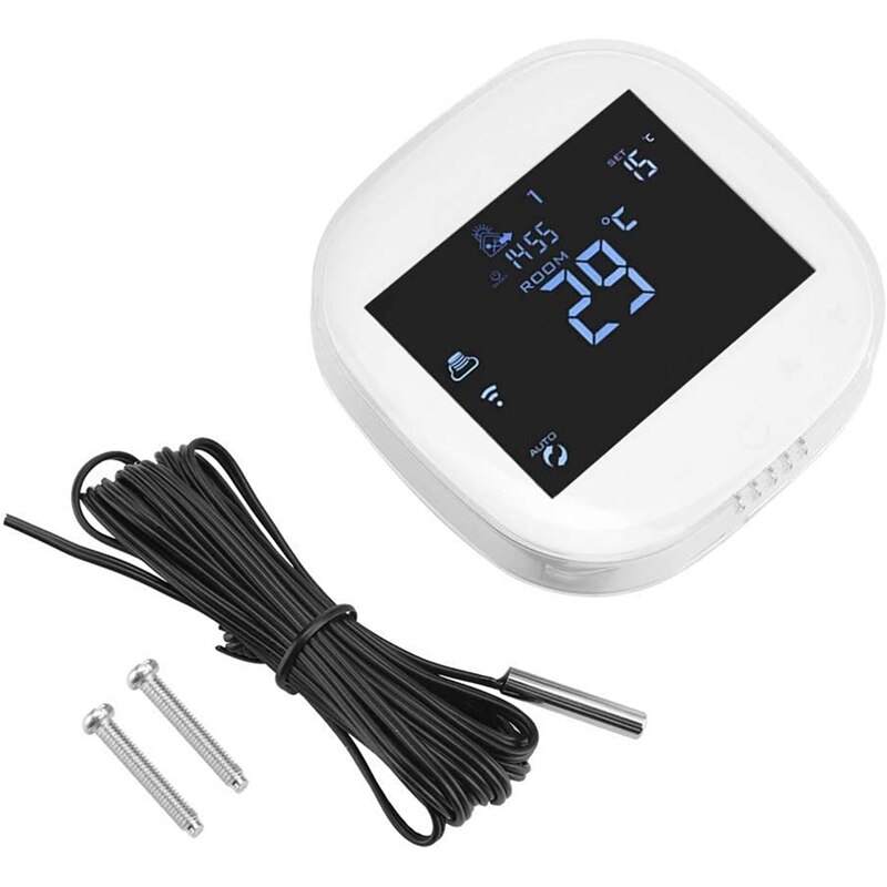 Wifi Programmable Thermostat for Home Digital Contact Sn Temperature Control Humidity Sensor 90-240V