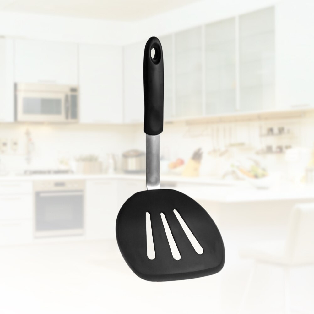 Food Grade Silicone Leakage Shovel Non Stick Meat Frying Steak Pancake Turner Spatula Kitchen Tool: Default Title