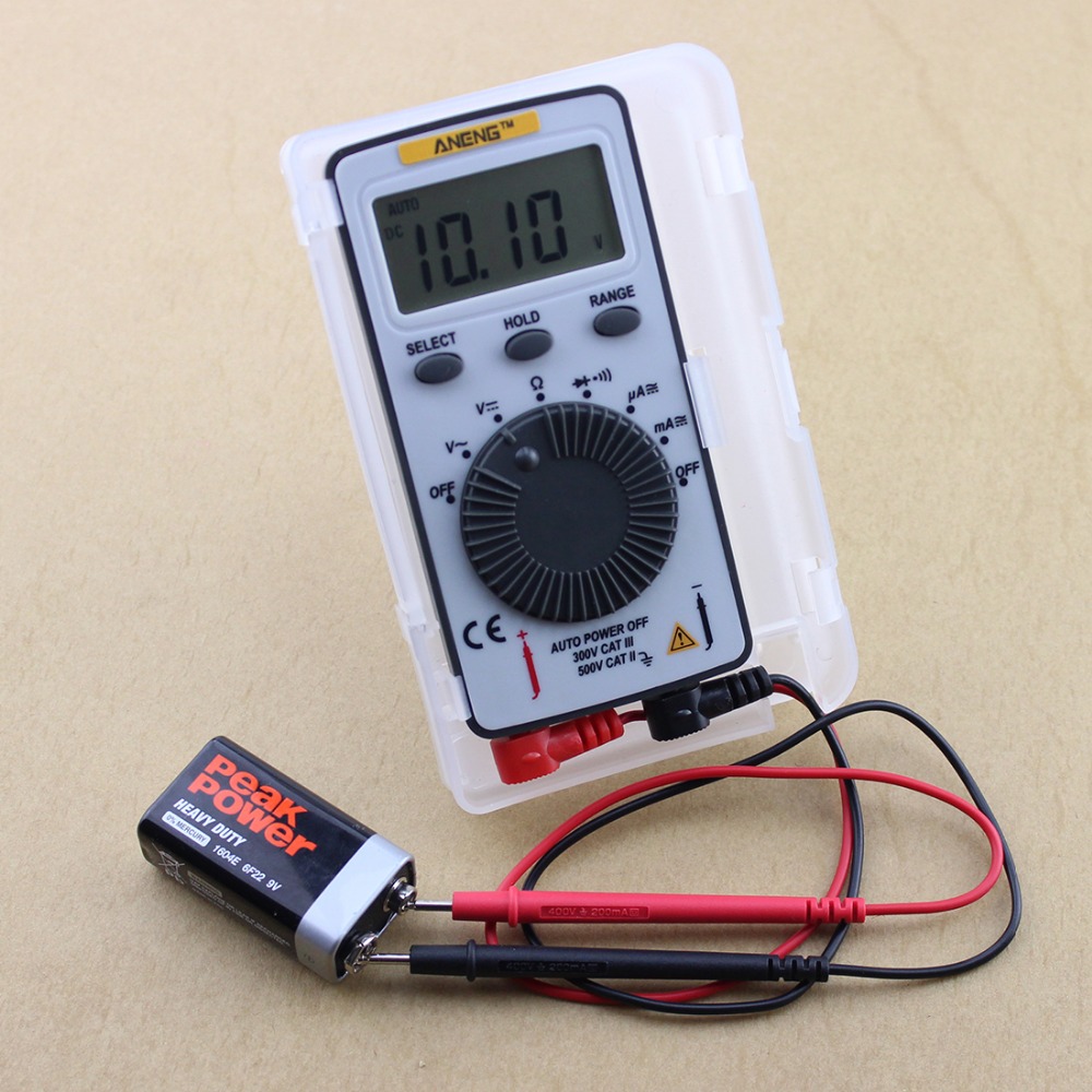 1 PC AN101 Pocket Digital Multimeter Backlight AC/DC Automatic Portable Meter