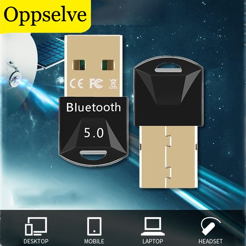 2 in 1 USB Bluetooth 5.0 Bluetooth 5.0 Adapter Receiver Wireless Bluethooth Dongle Music Bluthooth Transmitter For PC Computer