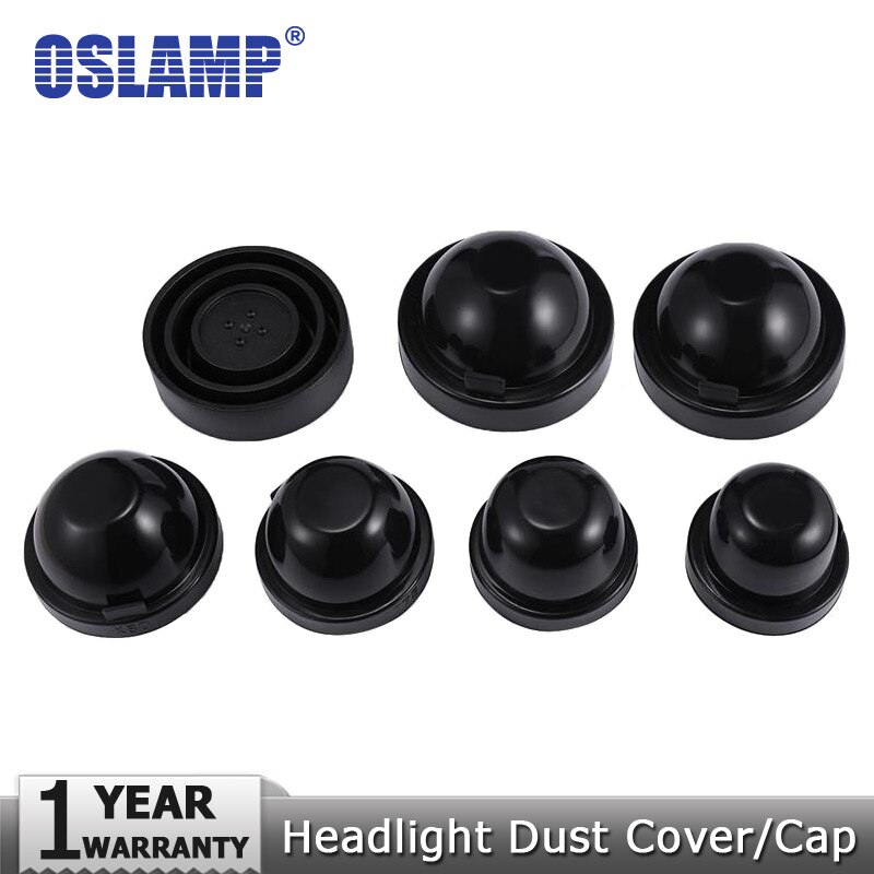 Oslamp 1 Pair HID/LED Headlight Housing Dust Covers Rubber Waterproof Dustproof Headlamp Seal Dust Cap Car Styling Accessories