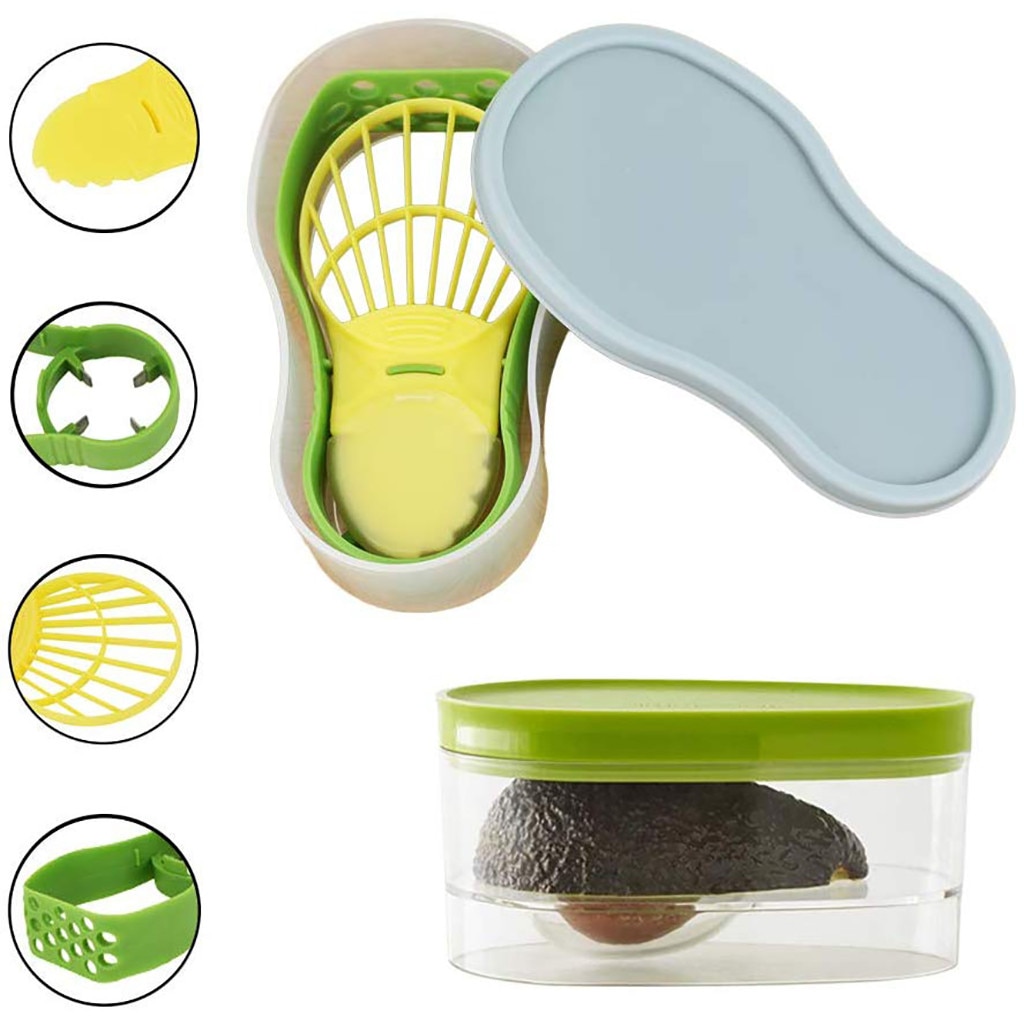 1x -5-In-1 Avocado Slicer Set Cutter Fruit Peeler Core Remover Multifunctionele Gereedschap Set Voor Thuis voor Keuken Handige Tool