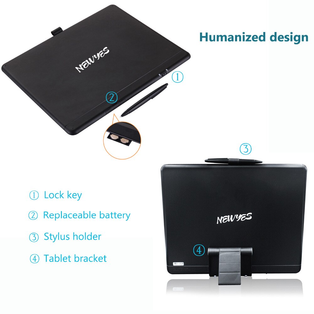 15in Portable Thin Writing Tablet for Kids Office LCD Writing Handwriting Pads Tablet Children Drawing Mini Blackboard