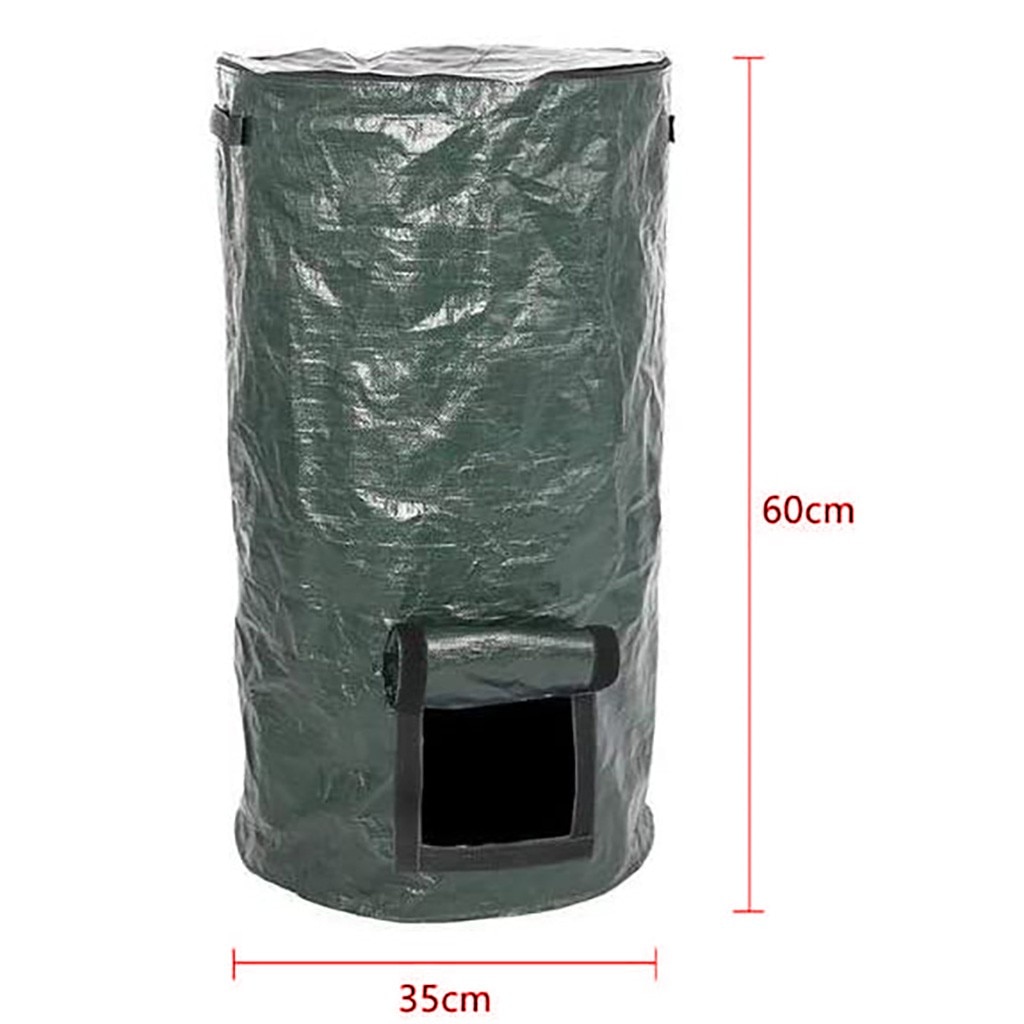 Compost Bag Homemade Organic Ferment PE Compost Bag Kitchen Waste Disposal: Default Title