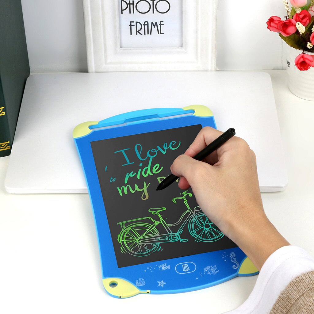 8.5 Inch Color Lcd Writing Pad Cartoon Drawing Tablet Electronic Graphic Board Graphics Sketch Board Kids Rainbow Screen