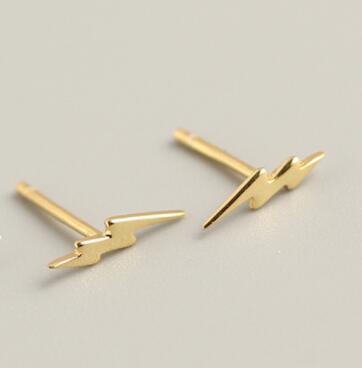 Ying Vahine de 100% Plata de Ley 925, pendientes pequeños con pasador para mujer: Gold 2