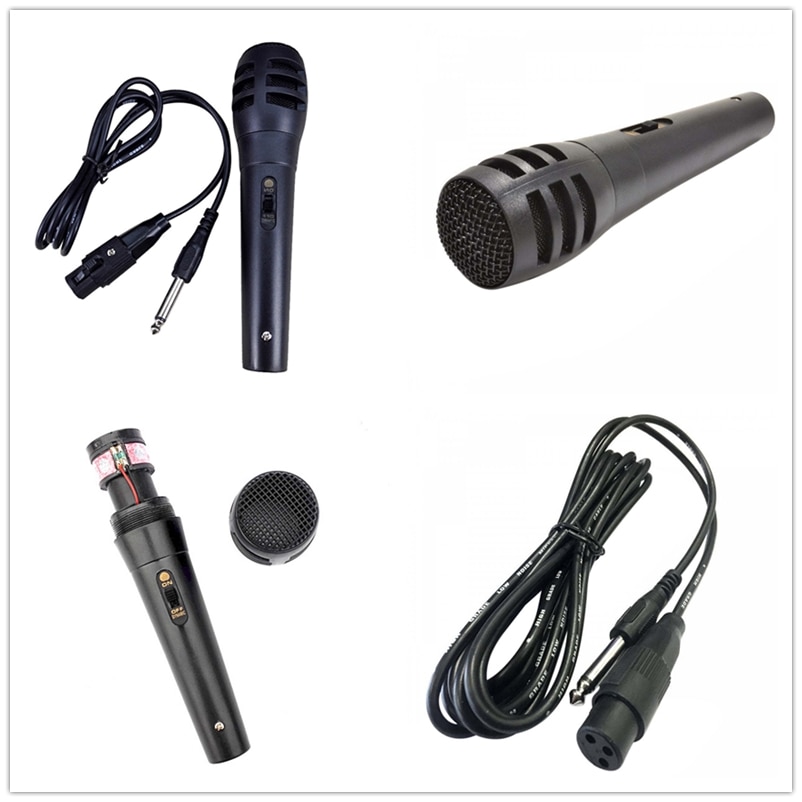 1Pcs Mic Handheld Pro Dynamic Microphone Handheld Microphone Wired Karaoke USB KTV Player Mic Speaker Record Music Microphones