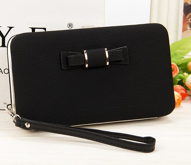 Fran tui koreaanse versie dames portemonnee lange telefoontas, vlinderdas lunchbox, dames portemonnee k: K2