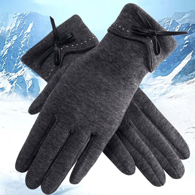 Elegante Plüsch Frauen Handschuhe Herbst Winter Warme Handgelenk Fäustlinge Weiblichen Fahren Handschuhe guantes mujer luvas de inverno: Stil 5 grau