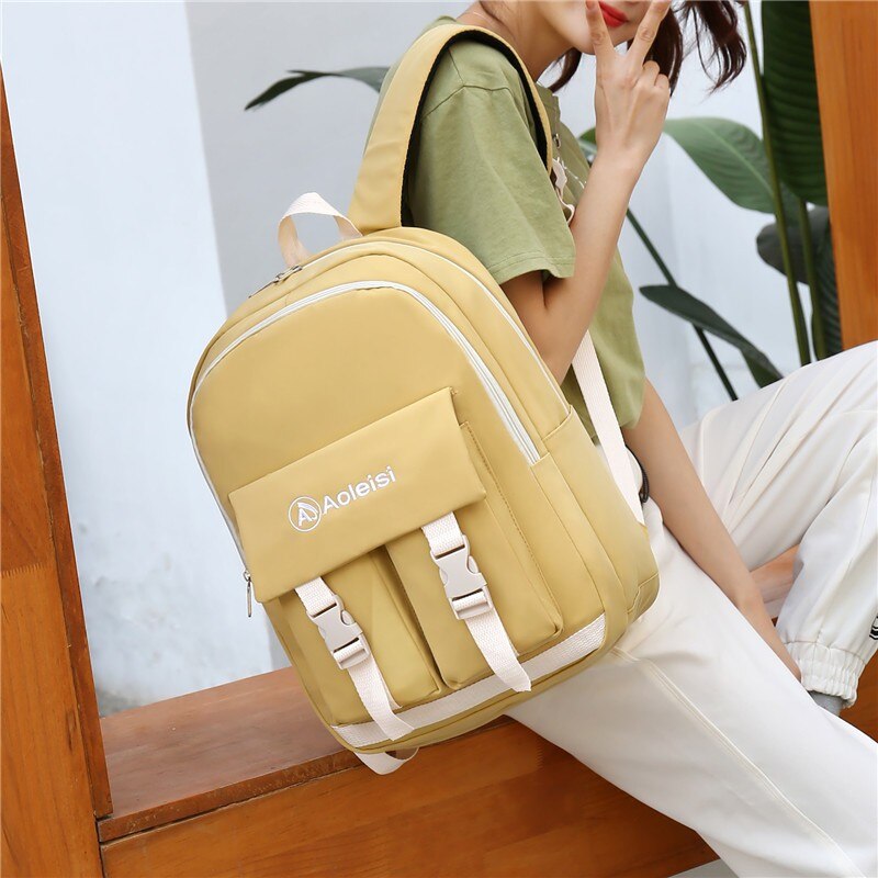 Kawaii Japanese Women Bag Large Capacity Backpack Nylon Waterproof Anti-theft School Bags