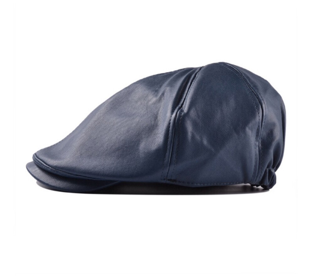 Boina de cuero Artificial con orejas y Cierre trasero para hombre, gorro de invierno con orejas y Cierre trasero, Unisex,